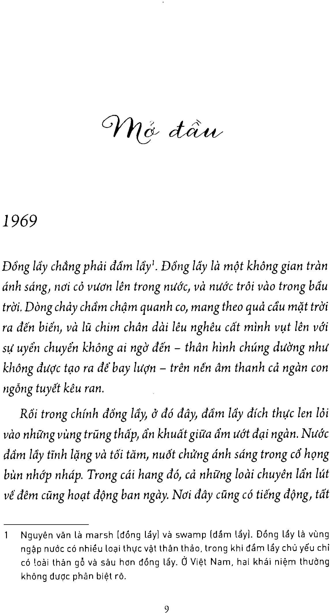 Đồng lầy - Xa Ngoài Kia Nơi Loài Tôm Hát - Delia Owens 1