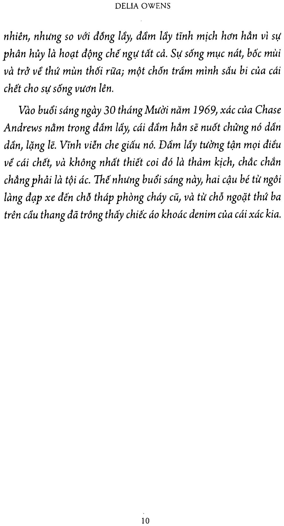 Đồng lầy - Xa Ngoài Kia Nơi Loài Tôm Hát - Delia Owens 2