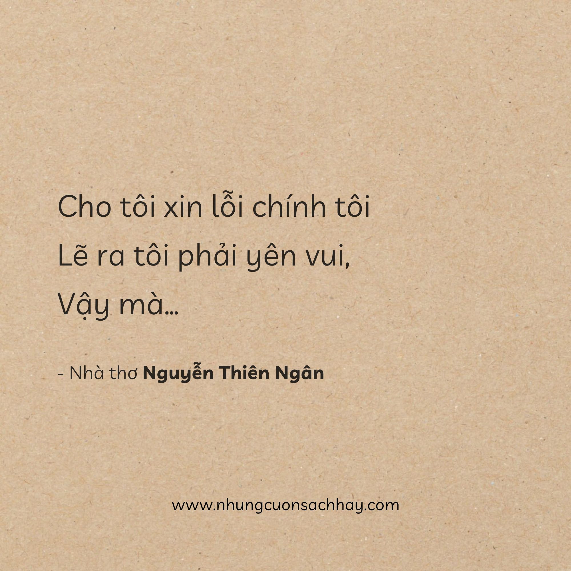 Xin Lỗi - Nguyễn Thiên Ngân