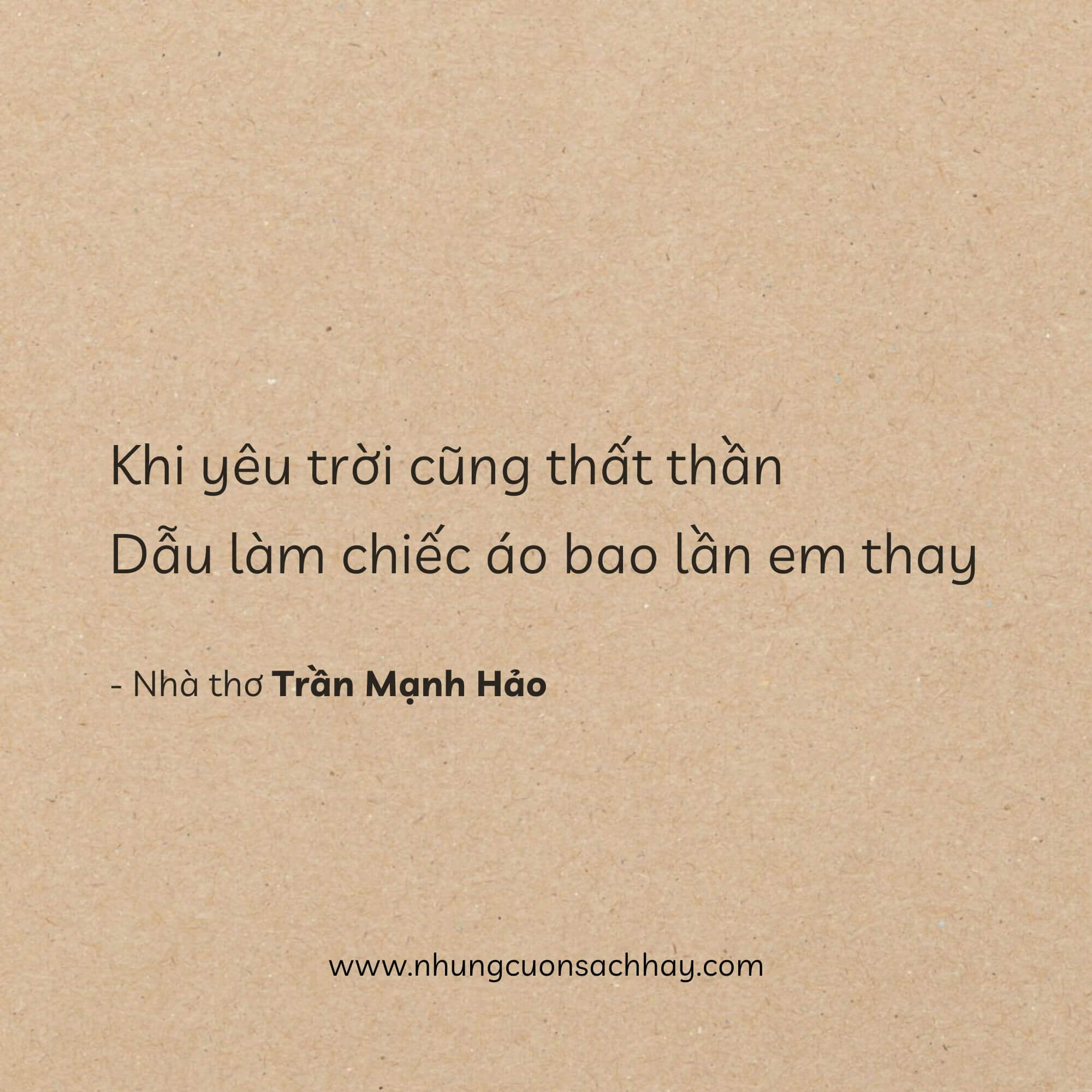 Khi Yêu - Trần Mạnh Hảo