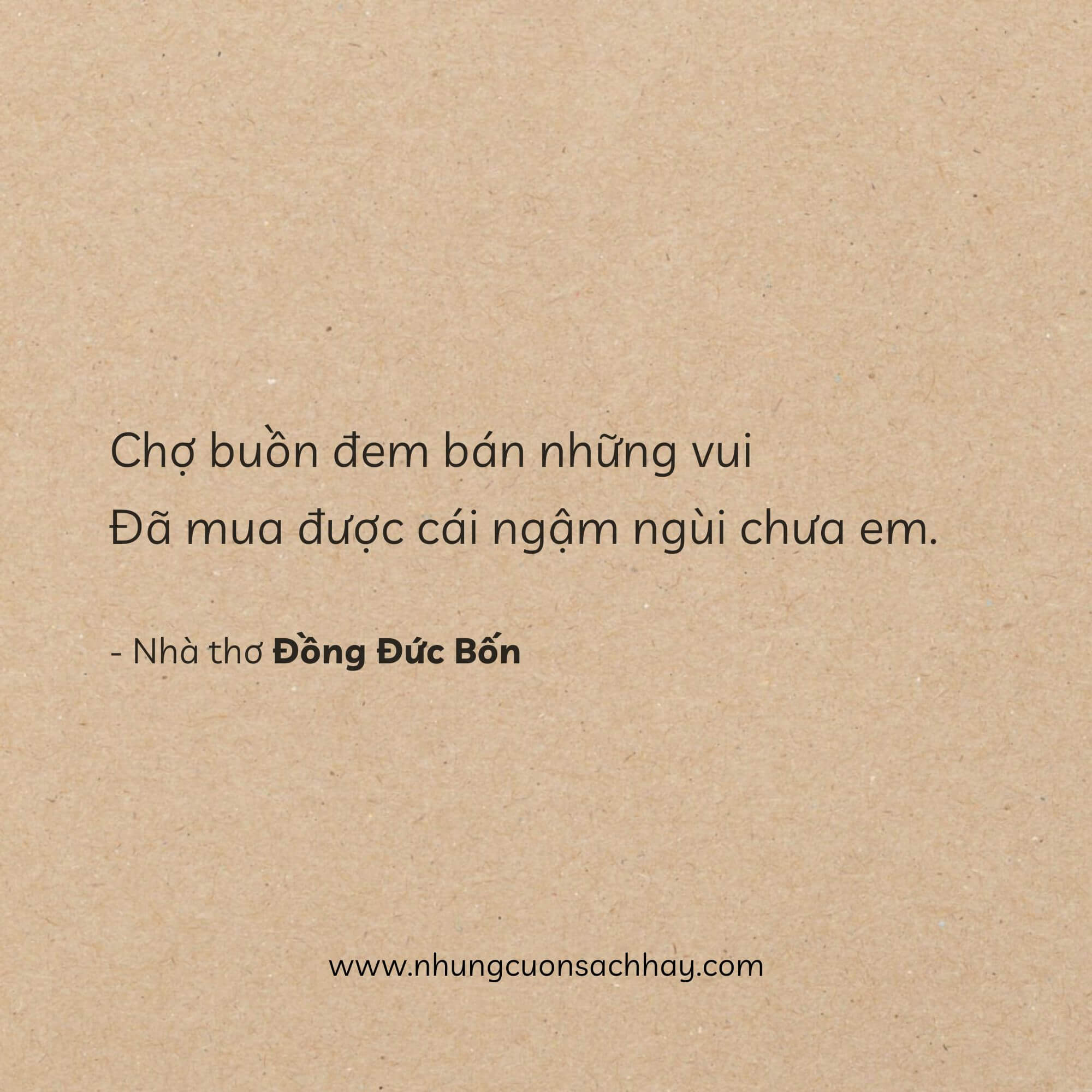 Chợ Buồn - Đồng Đức Bốn