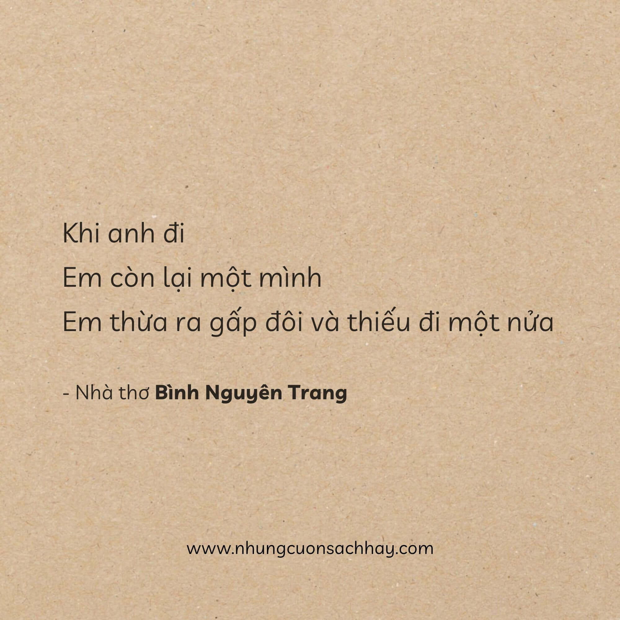 Khi Anh Đi - Bình Nguyên Trang