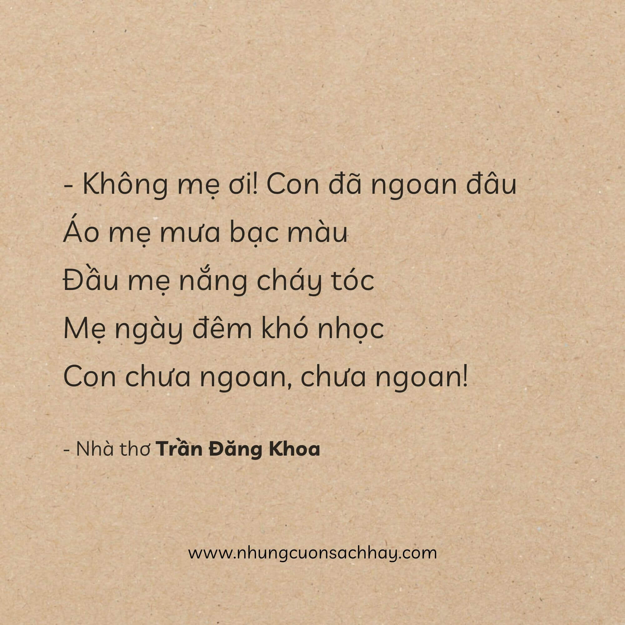 Khi Mẹ Vắng Nhà – Trần Đăng Khoa Khi Mẹ Vắng Nhà - Trần Đăng Khoa