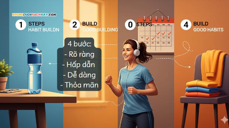 Bốn nguyên tắc tạo thói quen bền vững - Atomic Habits - James Clear